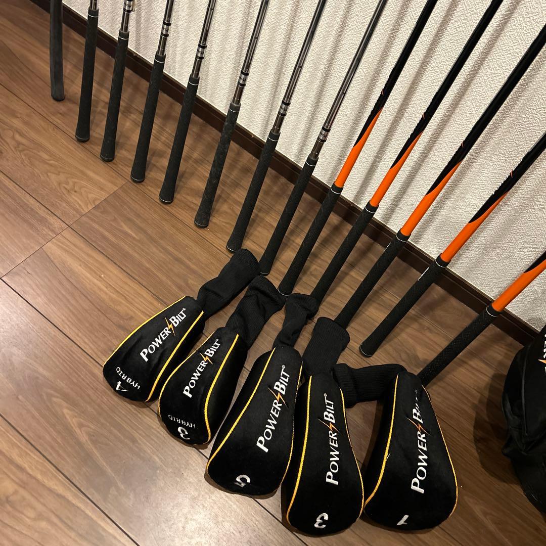 パワービルト　メンズS 13本　右利き　ゴルフクラブセット
