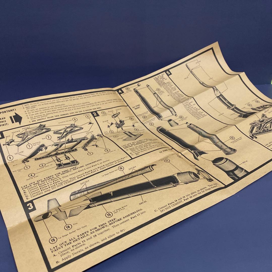 デッドストック USA製 Revell X-17ロケットプラモデル ヴィンテージ