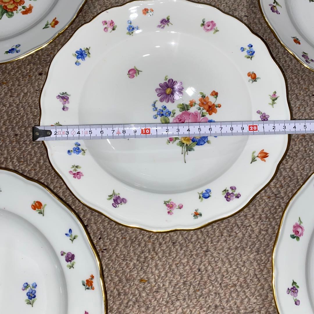 マイセン 大皿　24cm 5枚セット　スクラッチ無し