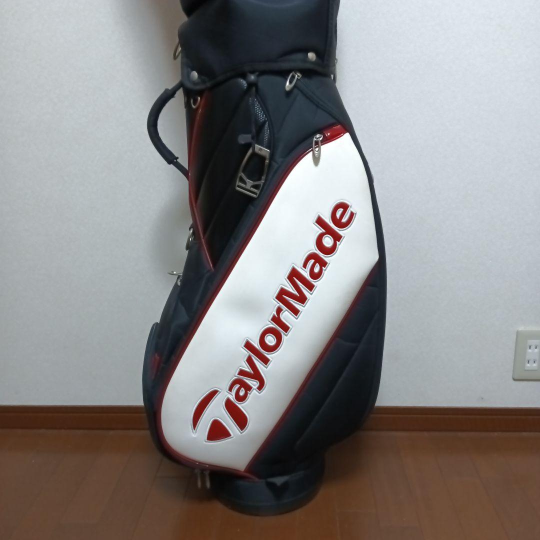 TaylorMade キャディバッグ 黒/白/赤