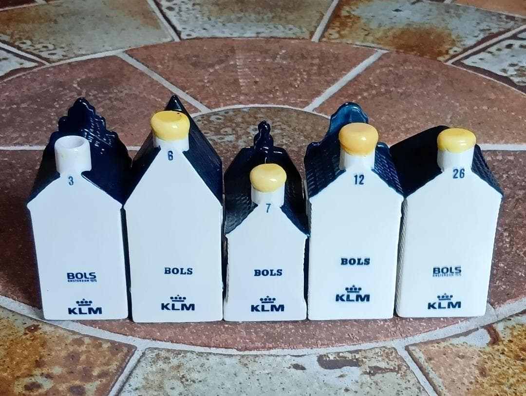 KLMオランダ航空のデルフトブルーのミニチュアハウス No.1