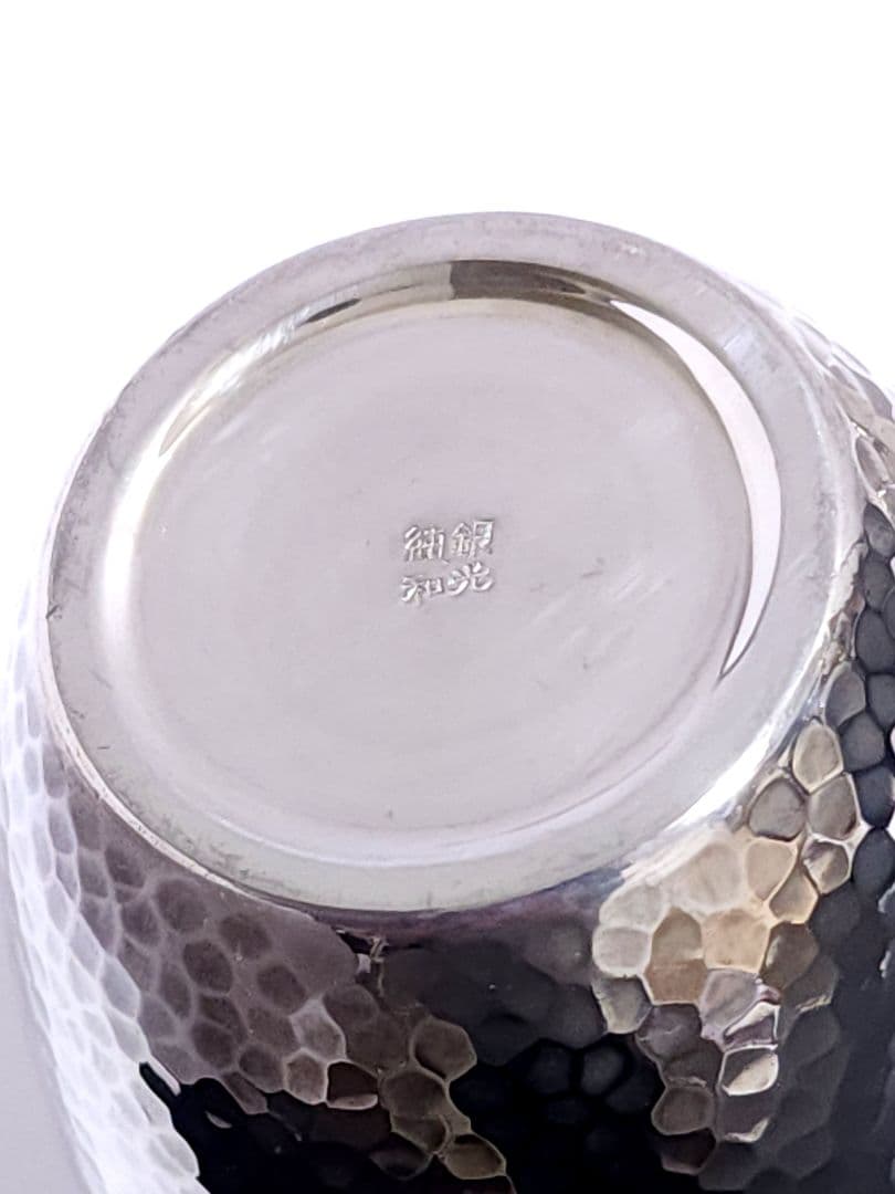純銀 和光 酒器 セット　徳利（1）盃（3）コップ（１）総重量：約157.97ｇ