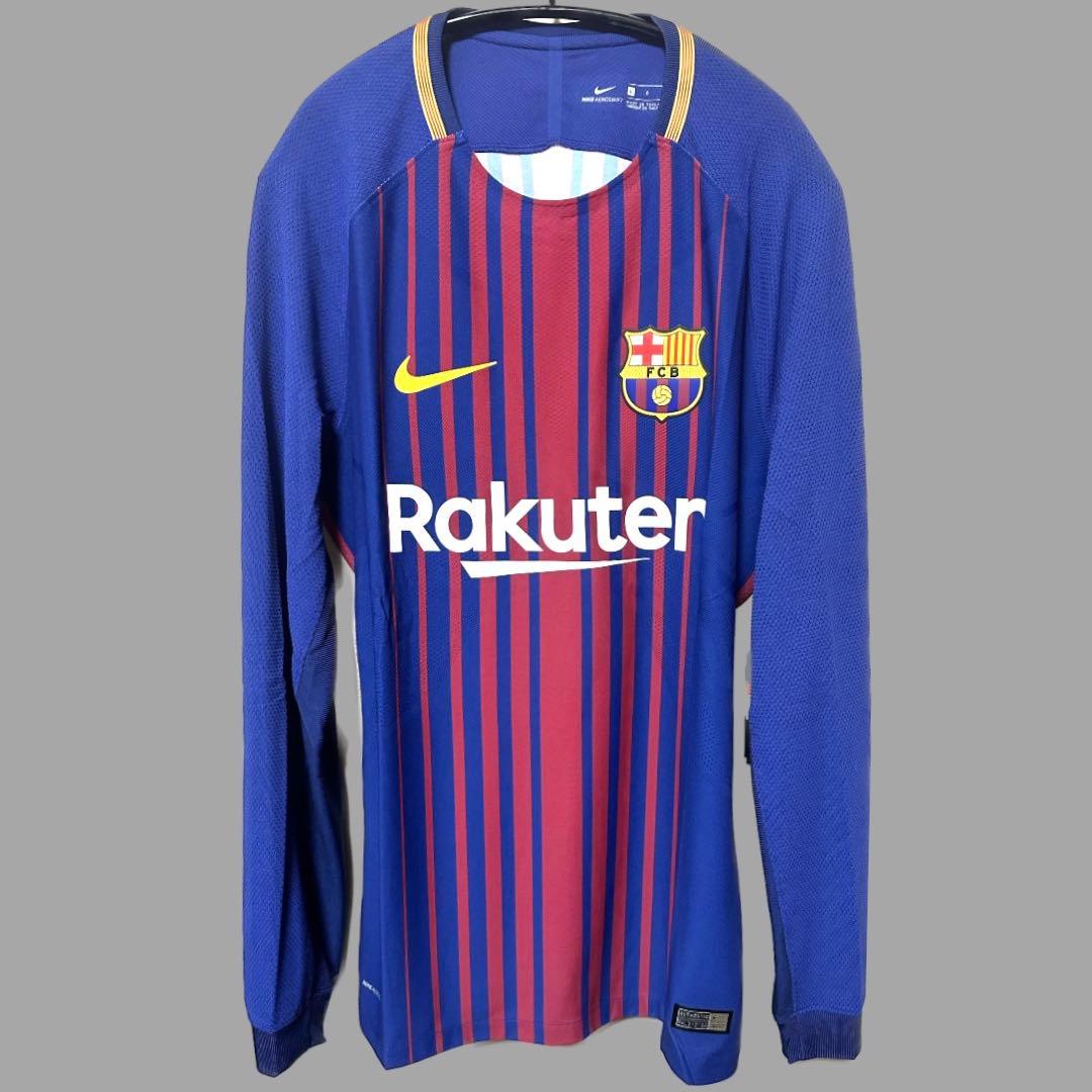 【ネイマール】バルセロナ 選手支給 ユニフォーム 17/18 「Lサイズ」長袖