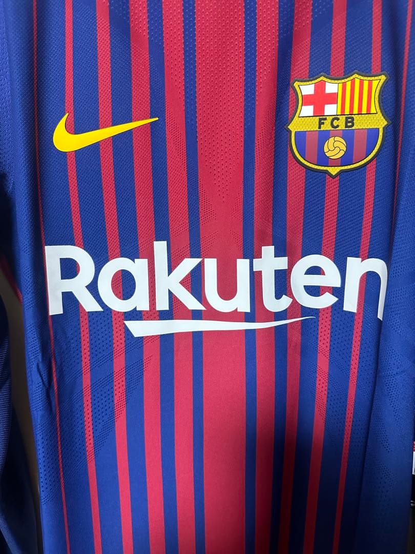 【ネイマール】バルセロナ 選手支給 ユニフォーム 17/18 「Lサイズ」長袖