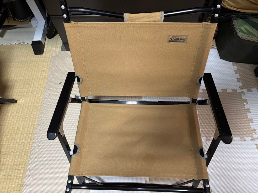 コンパクトフォールディングチェア (コットンキャンバス)2脚セット