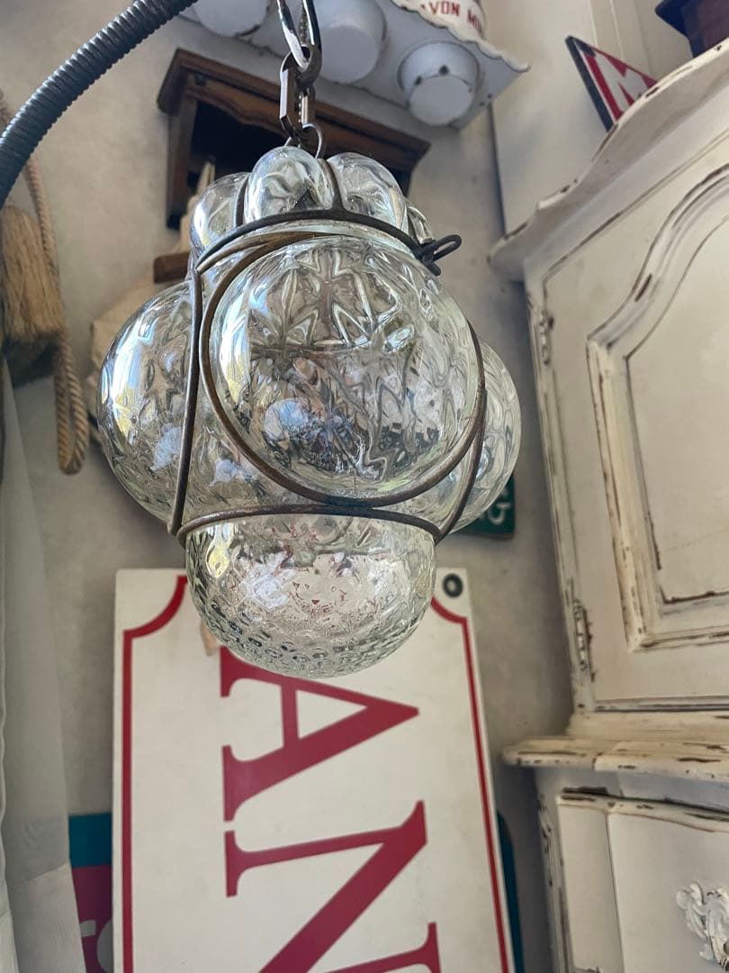 Takashiムラーノ　ガラス　ペンダントライト　ランプ　シェードレア