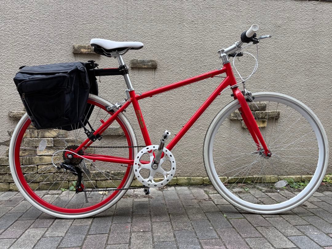 21 technology CL266クロスバイク 荷台サドルバッグ付き