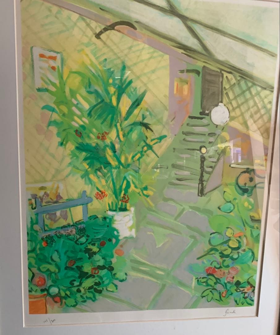 希少　大判リトグラフ　ジル・ゴリチ『アトリエの風景』