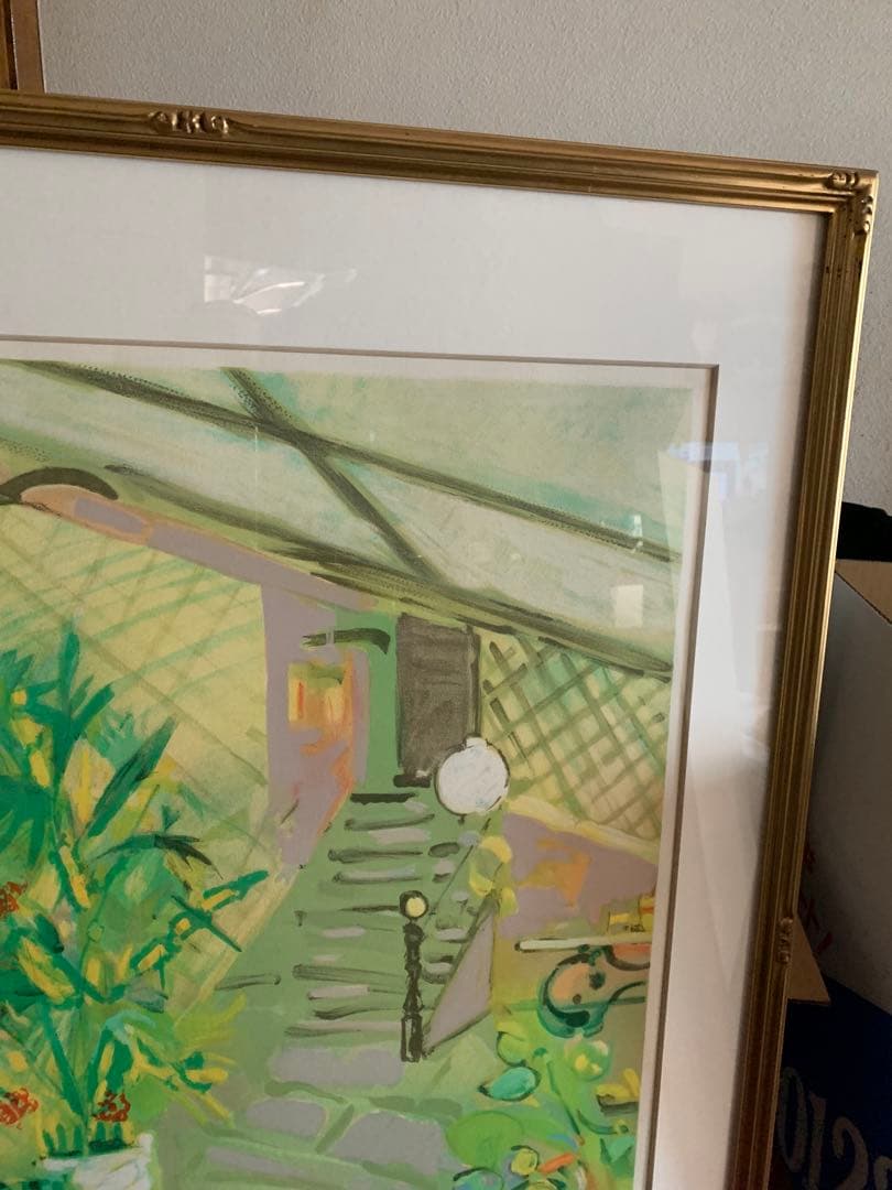 希少　大判リトグラフ　ジル・ゴリチ『アトリエの風景』