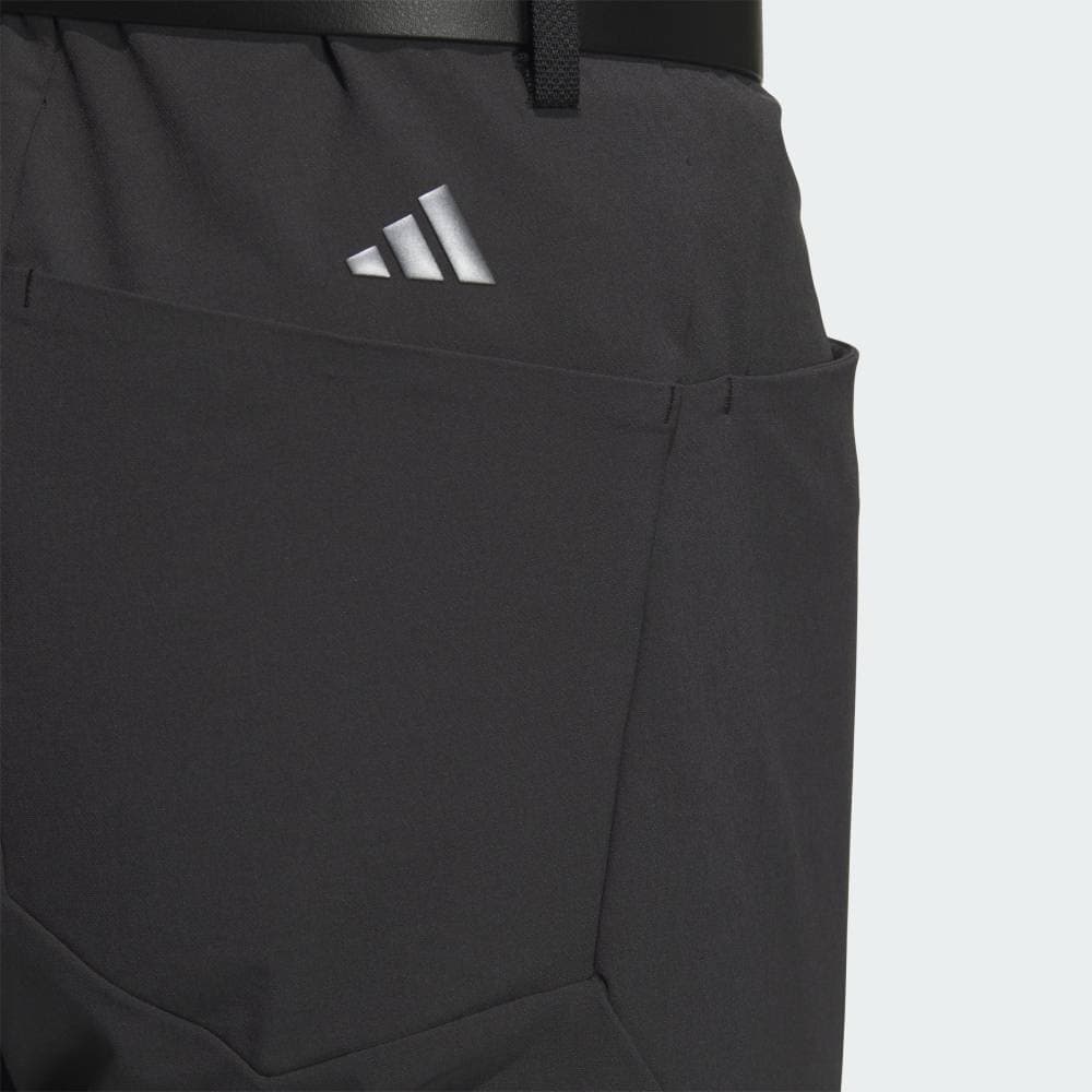 【100】秋冬 定価17,600円 アディダス ゴルフ 防風 アンクルパンツ 黒