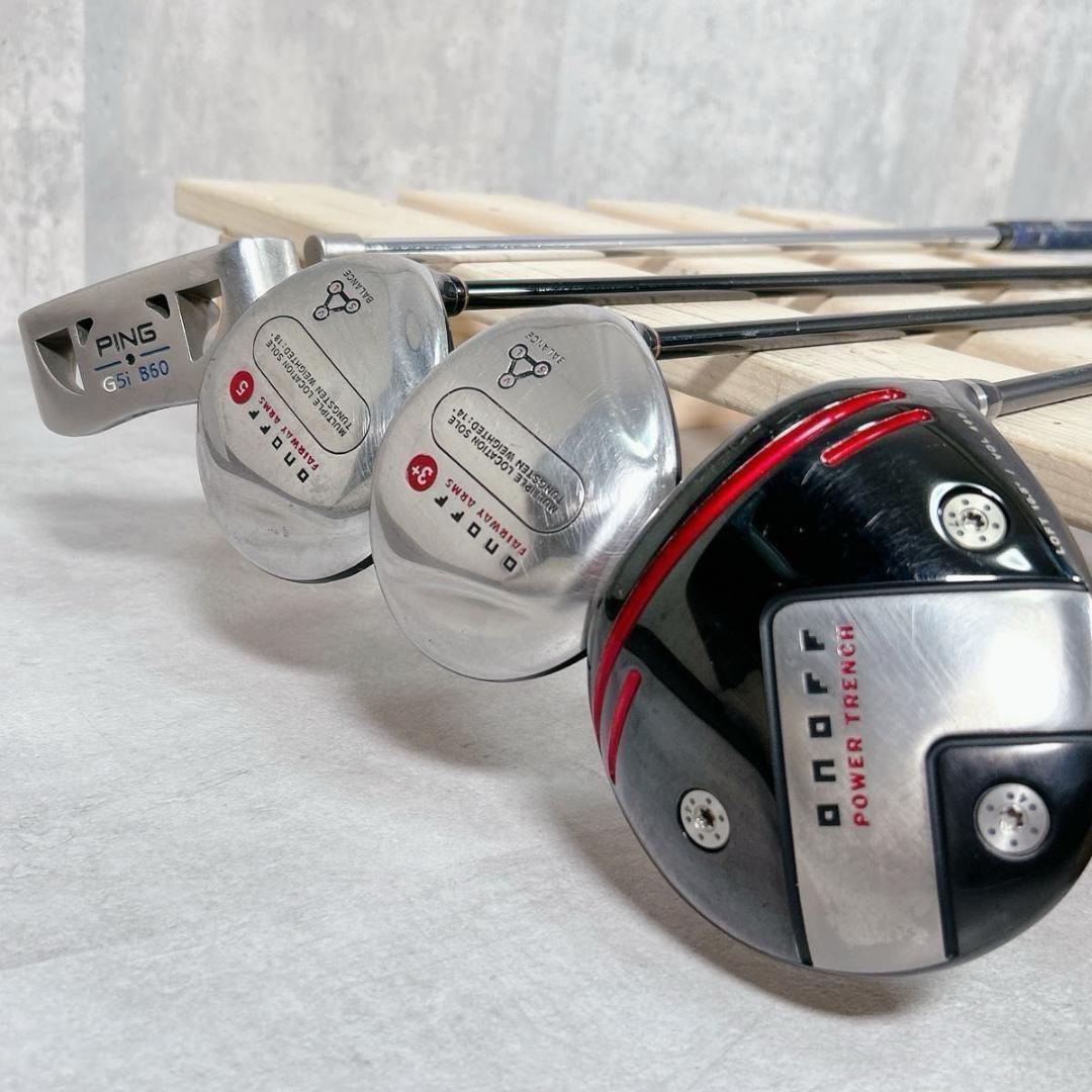 W894 ONOFF PING メンズ ゴルフ クラブ セット 12点 レッド