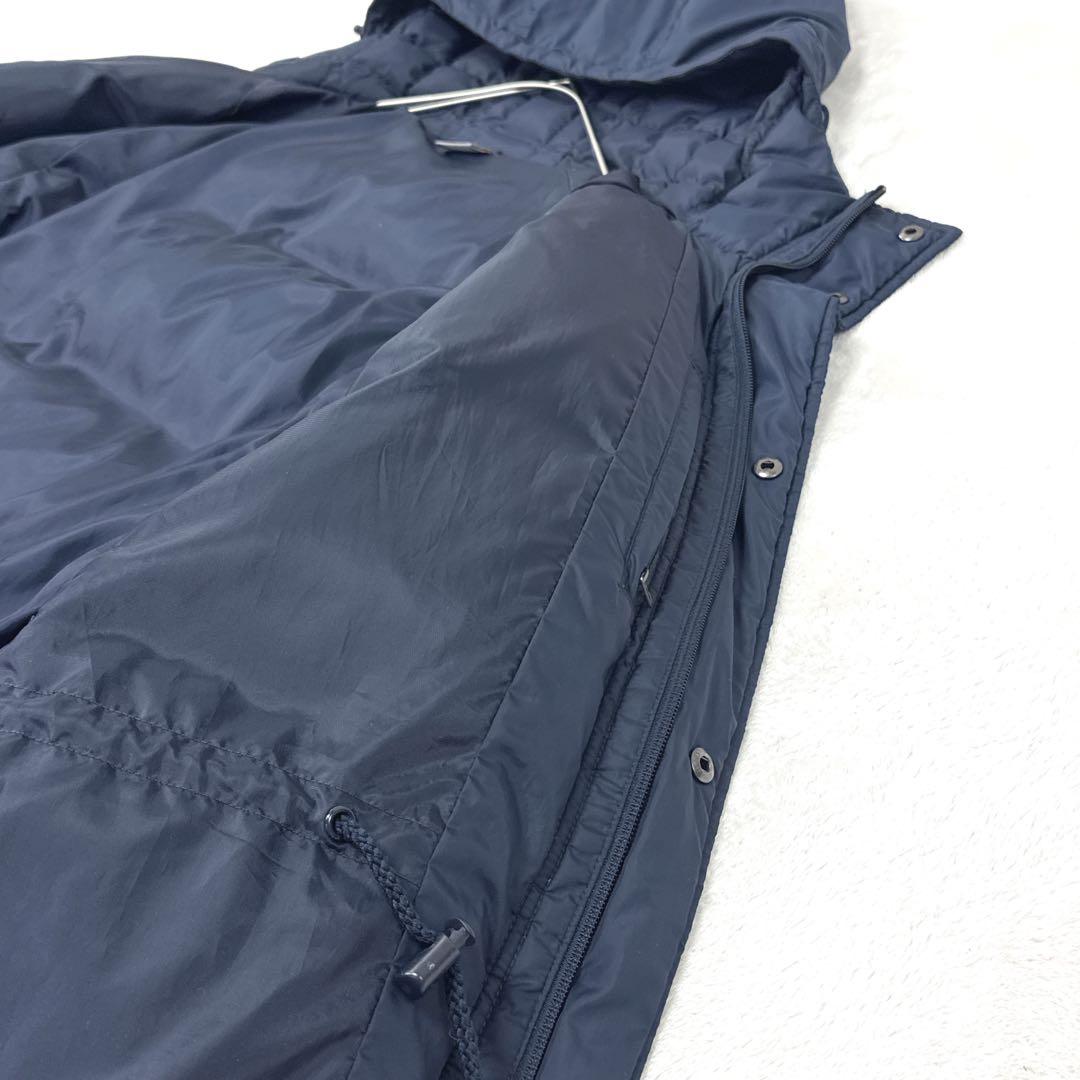 美品✨ Nike　ベンチコート　L　肉厚 極暖 ロング ダウンコート　ネイビー