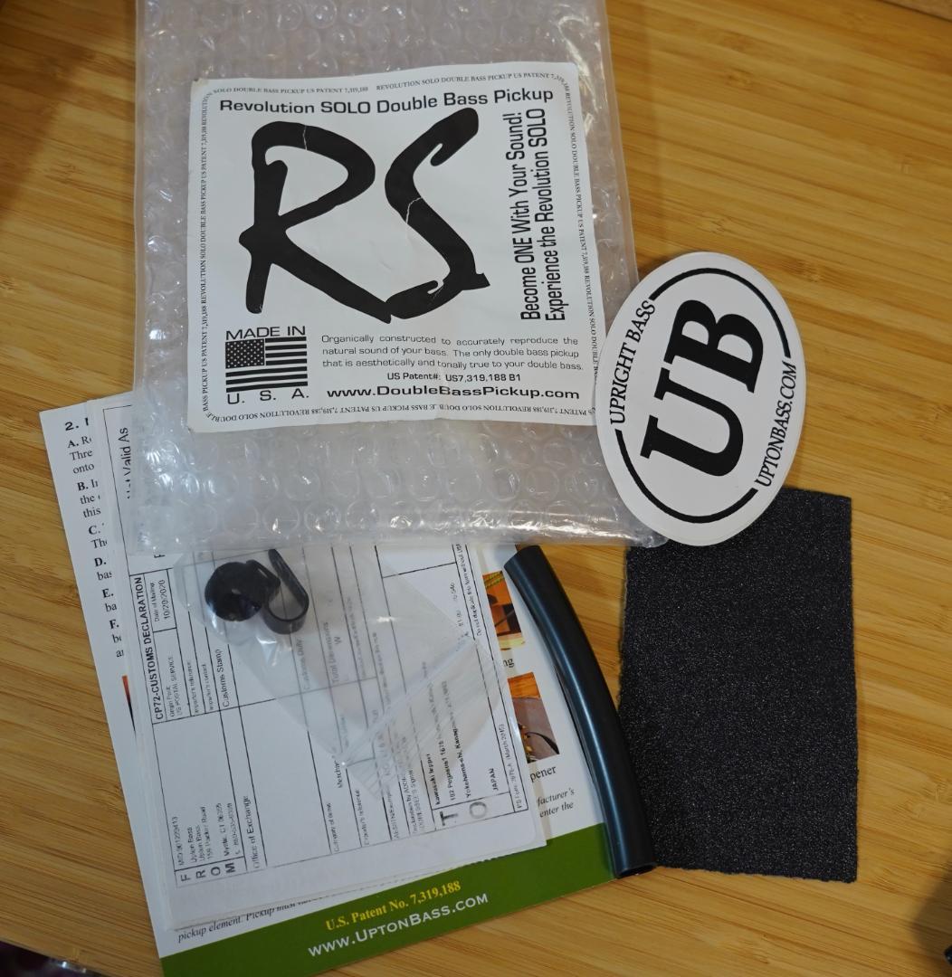 【希少】RevolutionSolo コントラバス ピックアップ加工済み駒セット