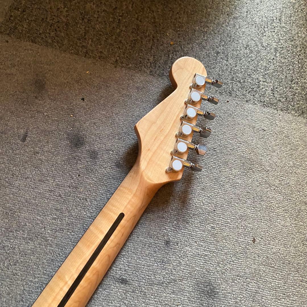 LEDネック！ブラックストラトキャスター！LIVE激目立ち！一点物