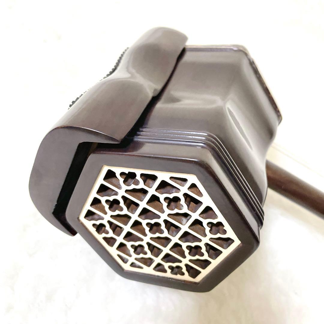 【状態良品✨】古月琴坊 ER-400 二胡 紅木 ニシキヘビ皮 セミハードケース