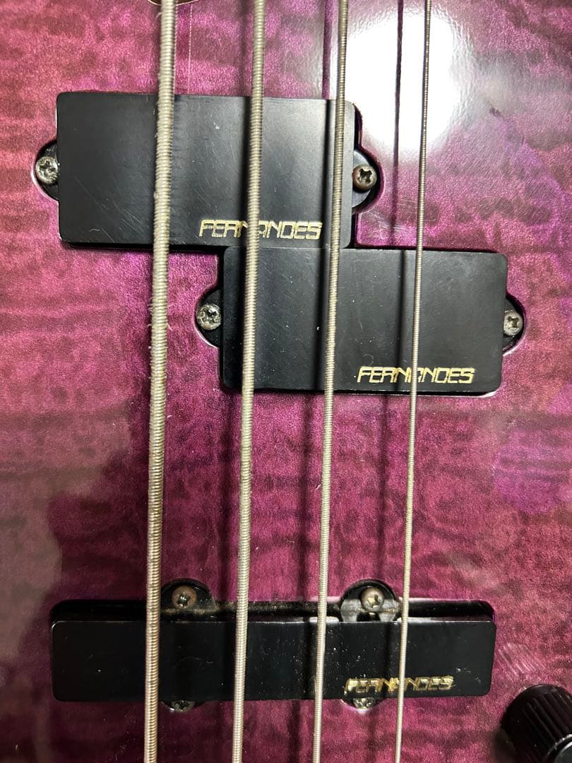 Fernandes エレキベース 紫 4弦