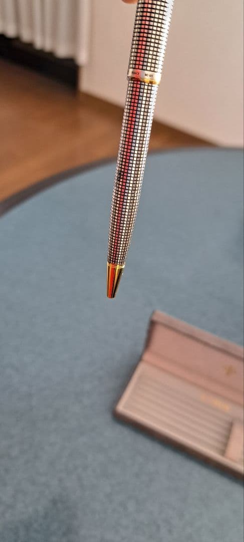 パーカー　ソネットアンティーク　シルバー ボールペン ケース 80's90's