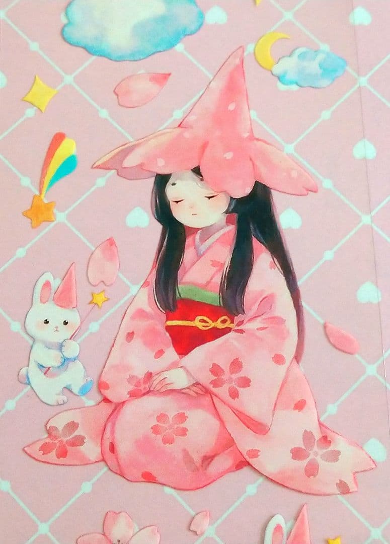 J785▶甜妹魔法师(PET)欣甜切り売り海外人物マステ女の子苜暖