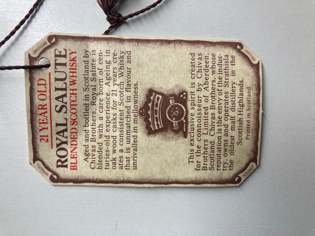  Salute スコッチウイスキー 1L 43% 21年未開栓