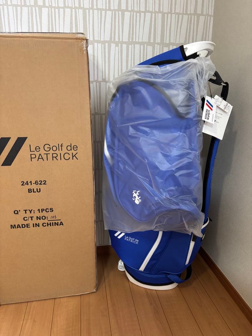 パトリック PATRICK ブルー スタンドキャディバッグ 2024 新品未使用