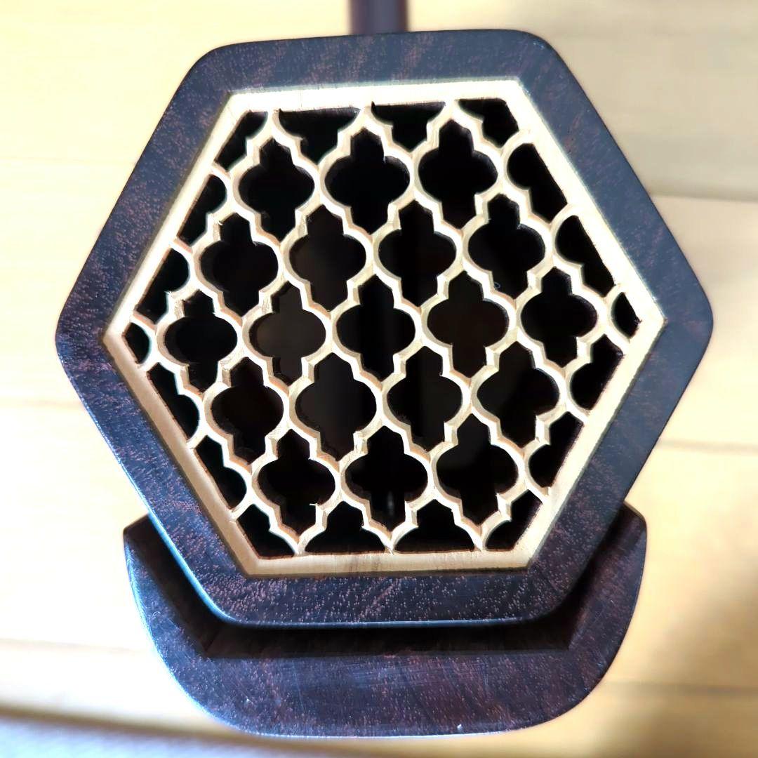 胡涵柔製作 未使用 最上級明清老紅木 龍彫刻 二胡1