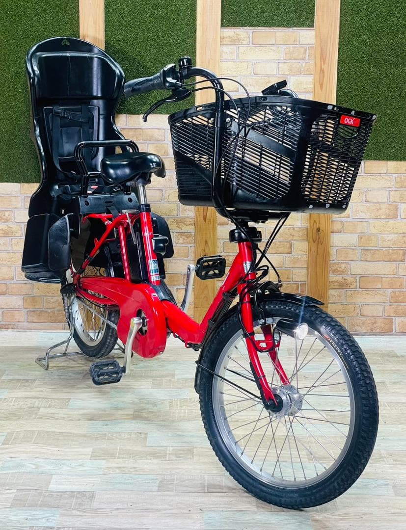 超特価 レッド系 パナソニック 子供乗せ電動アシスト自転車 ZH3338