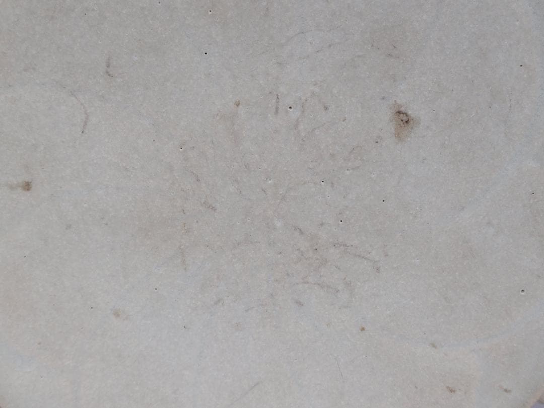 青釉 陽刻花紋 置物 時代唐物 高さ約21.7cm