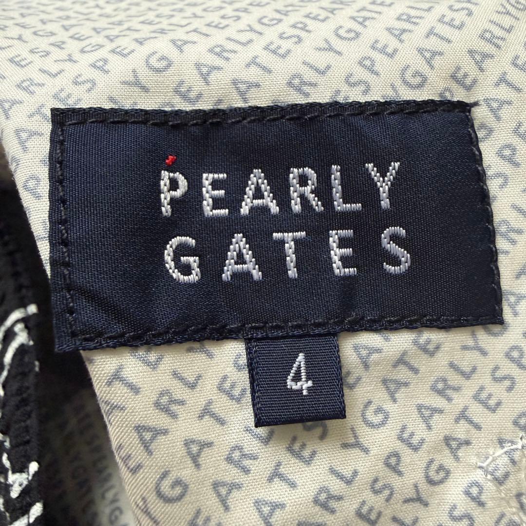 現行モデル　タグ付き新品　パーリーゲイツ　パンツ　黒　総柄　M〜L相当　4