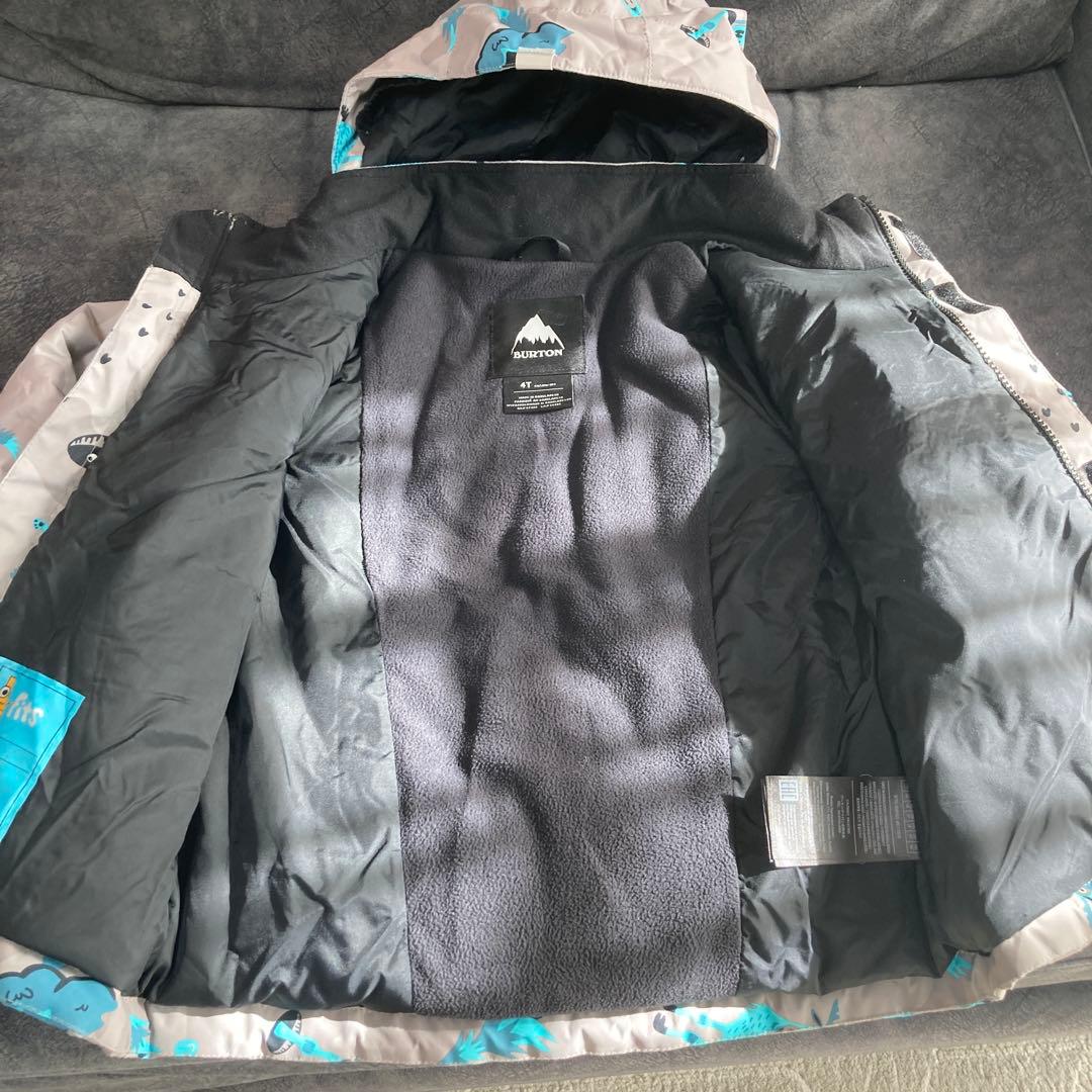 BURTON 子ども用スノーボードウェア 4T 動物柄