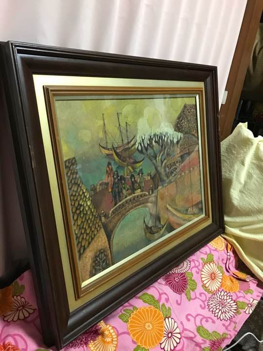 吉田正雄先生の油絵、アンティーク