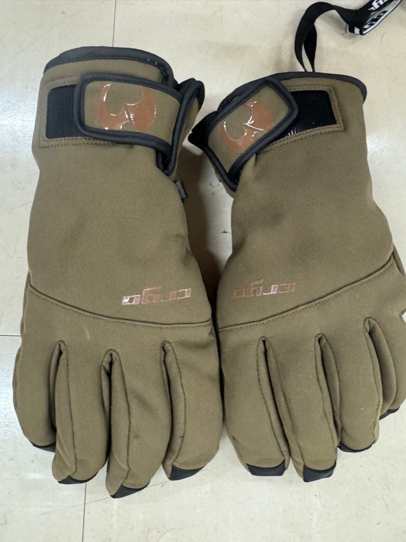 BURTON スノボウェア　ビブパンツ　オレンジ　　M グローブセット