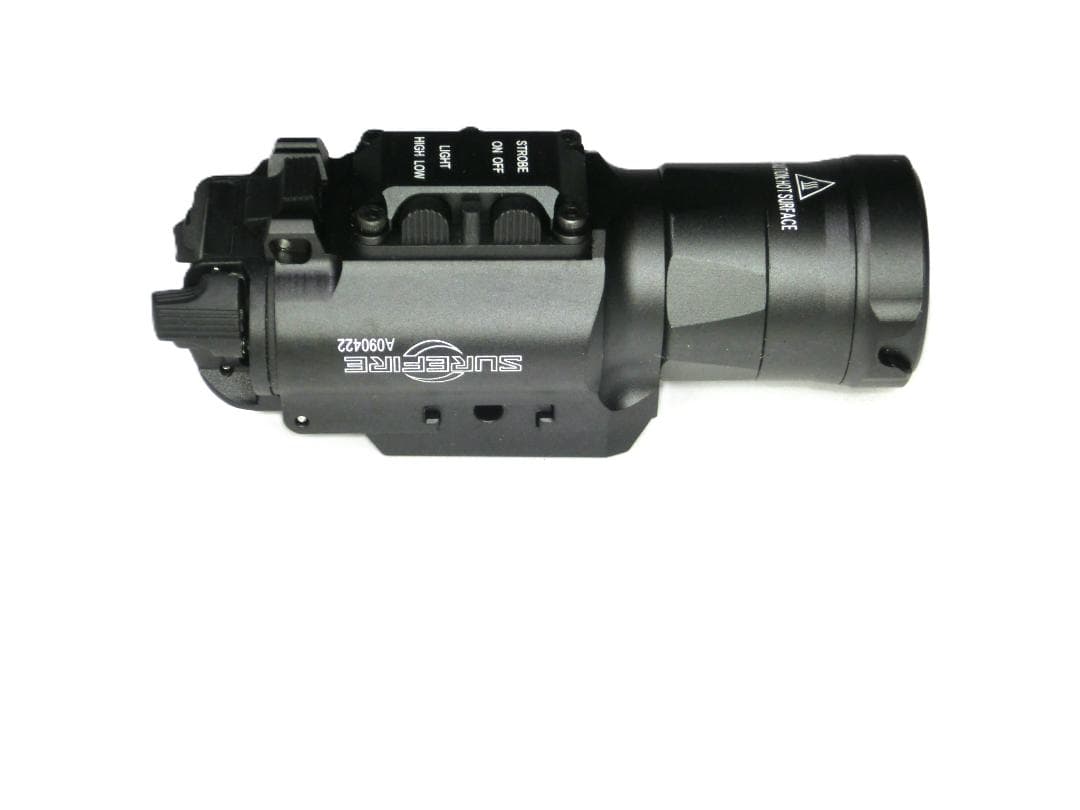 XH35風ウェポンライトLEDピストルライト黒ハンドガンライト新品ストロボ機能