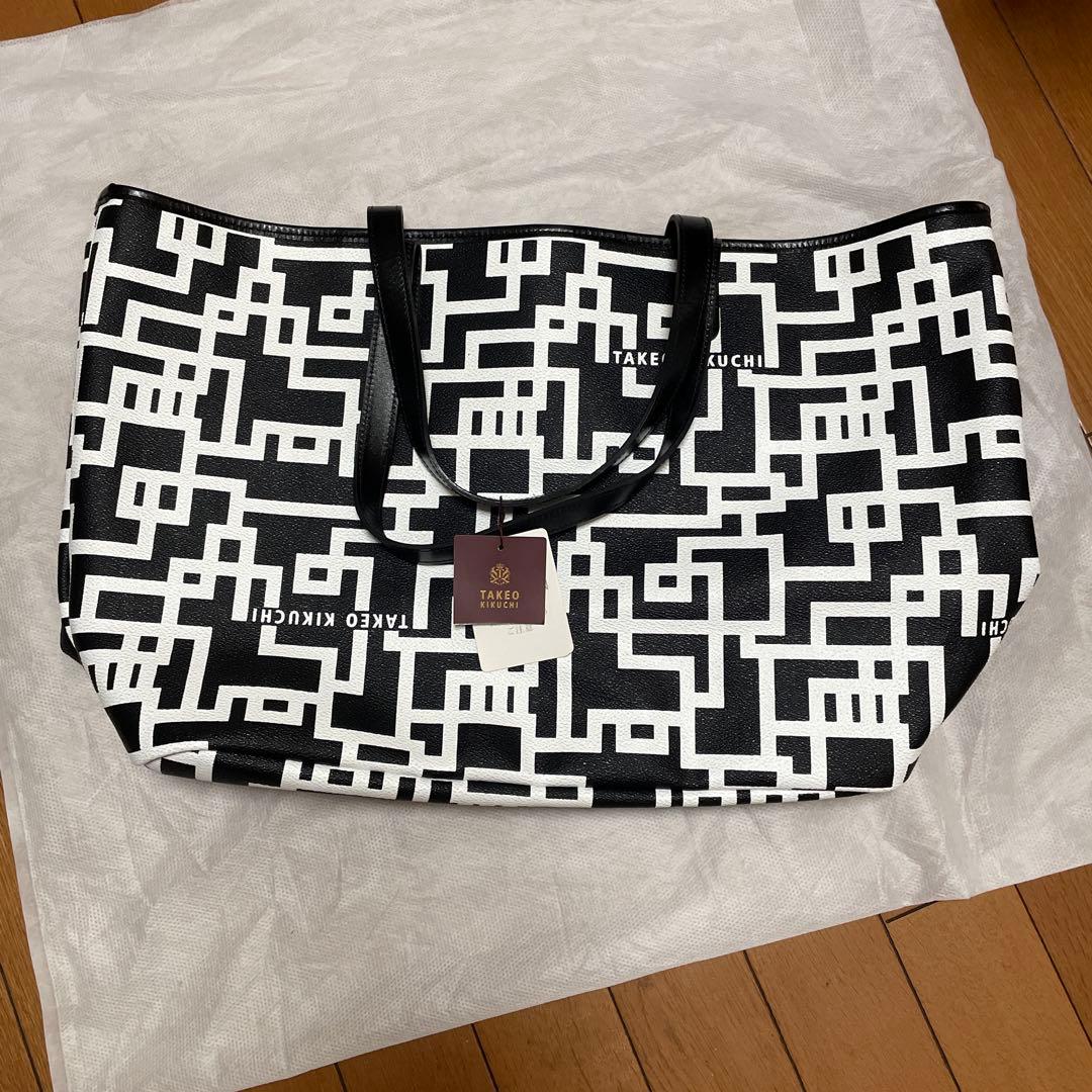 TAKEO KIKUCHI 幾何学模様トートバッグ