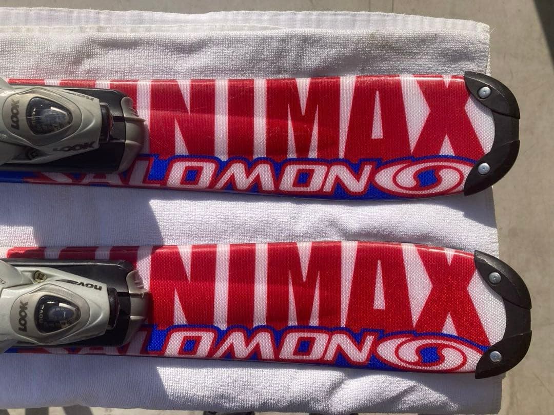 ショートスキー(ファン)と解放ビィンディングセットSALOMON MINIMAX