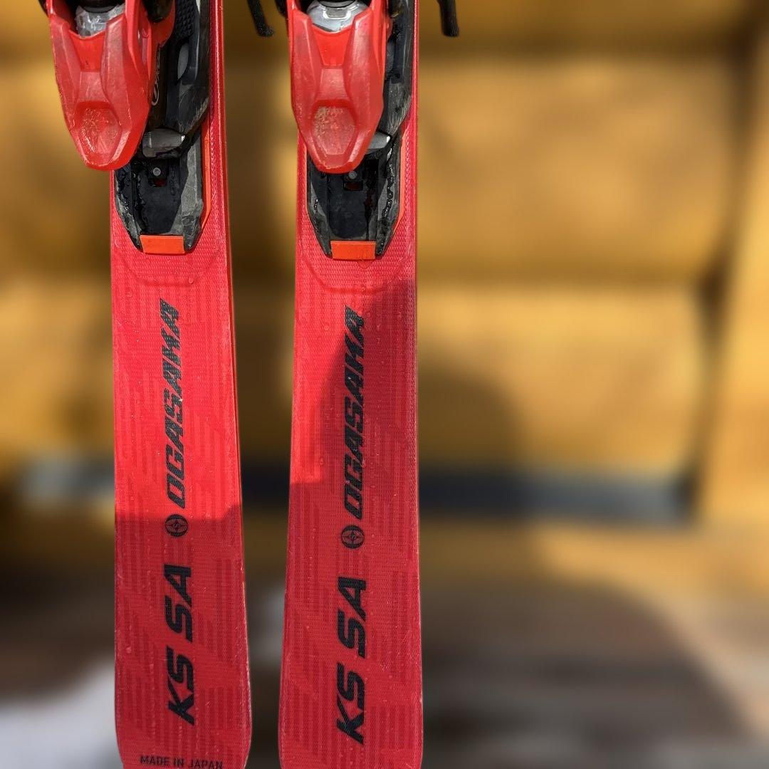 ナカツ　オガサカKS SA 155 スキー板 赤