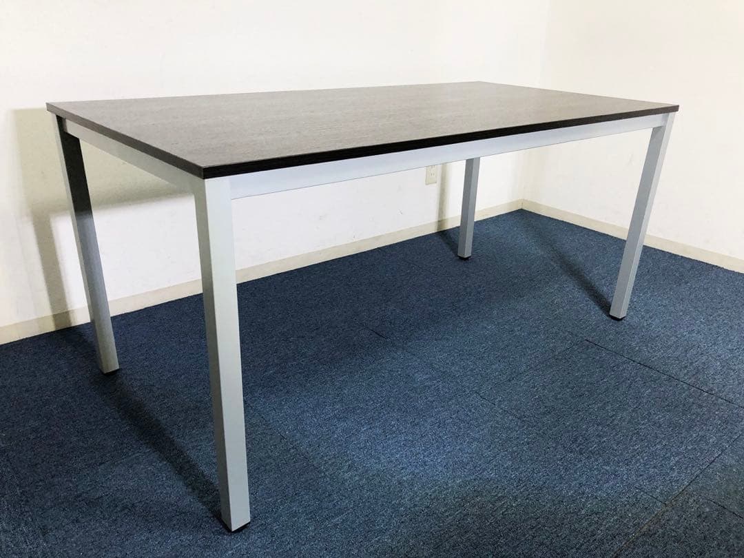 ミーティングテーブル OC-MTC1575-DB 脚部底アジャスター付きシンプル