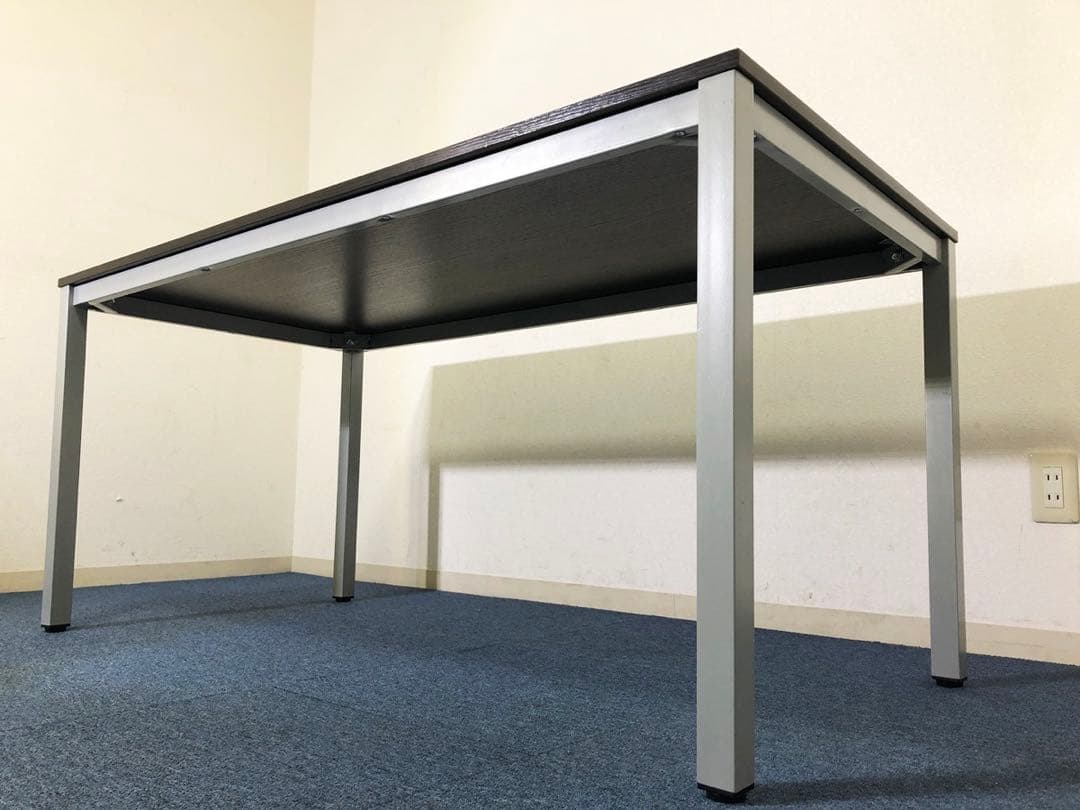 ミーティングテーブル OC-MTC1575-DB 脚部底アジャスター付きシンプル