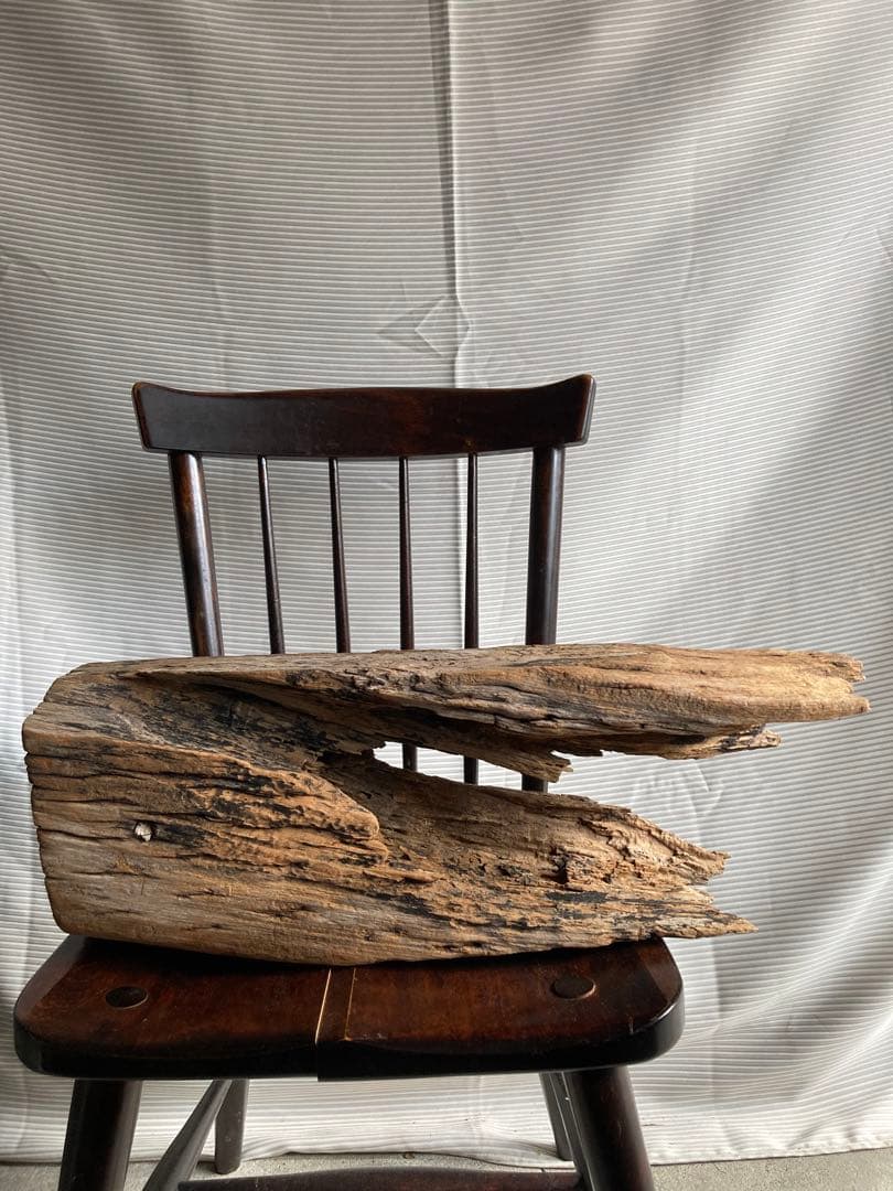 古物　朽ちた木芯　オブジェ　骨董
