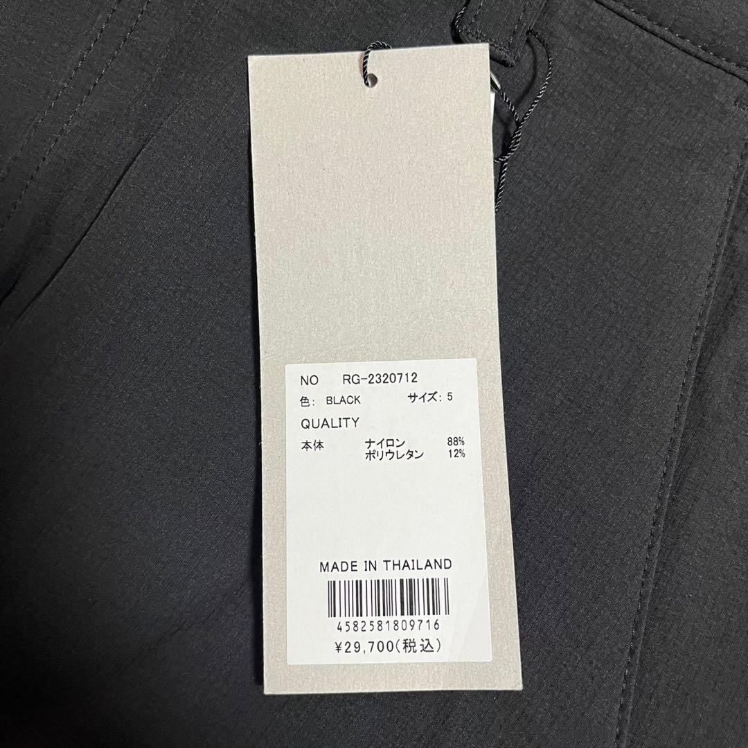 新品 ラッセルノ ゴルフ ストレッチ カーゴ ロングパンツ ブラック L 5