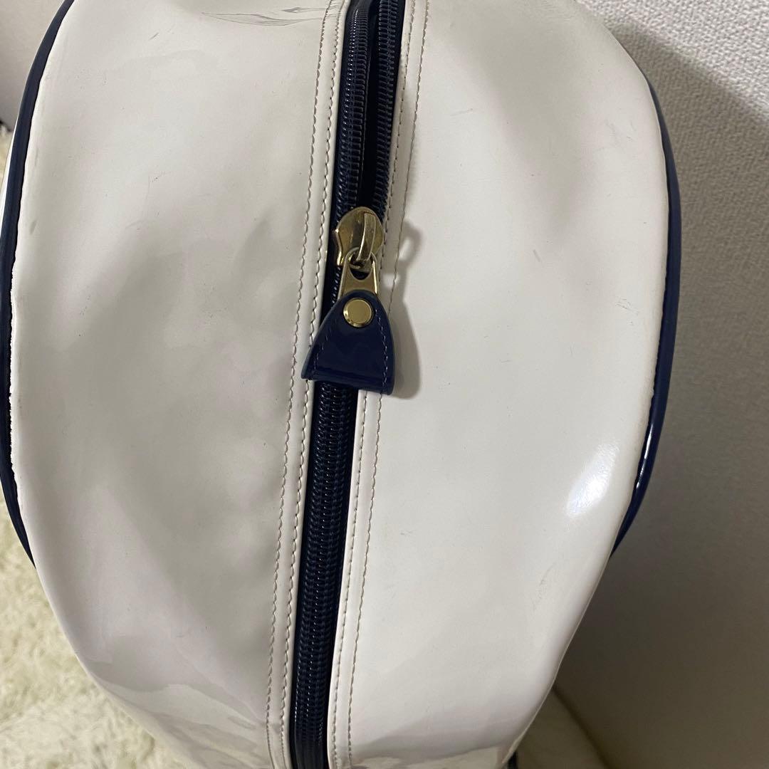 パーリーゲイツ キャディ バッグ スマイル89 ニコチャン エナメル ホワイト