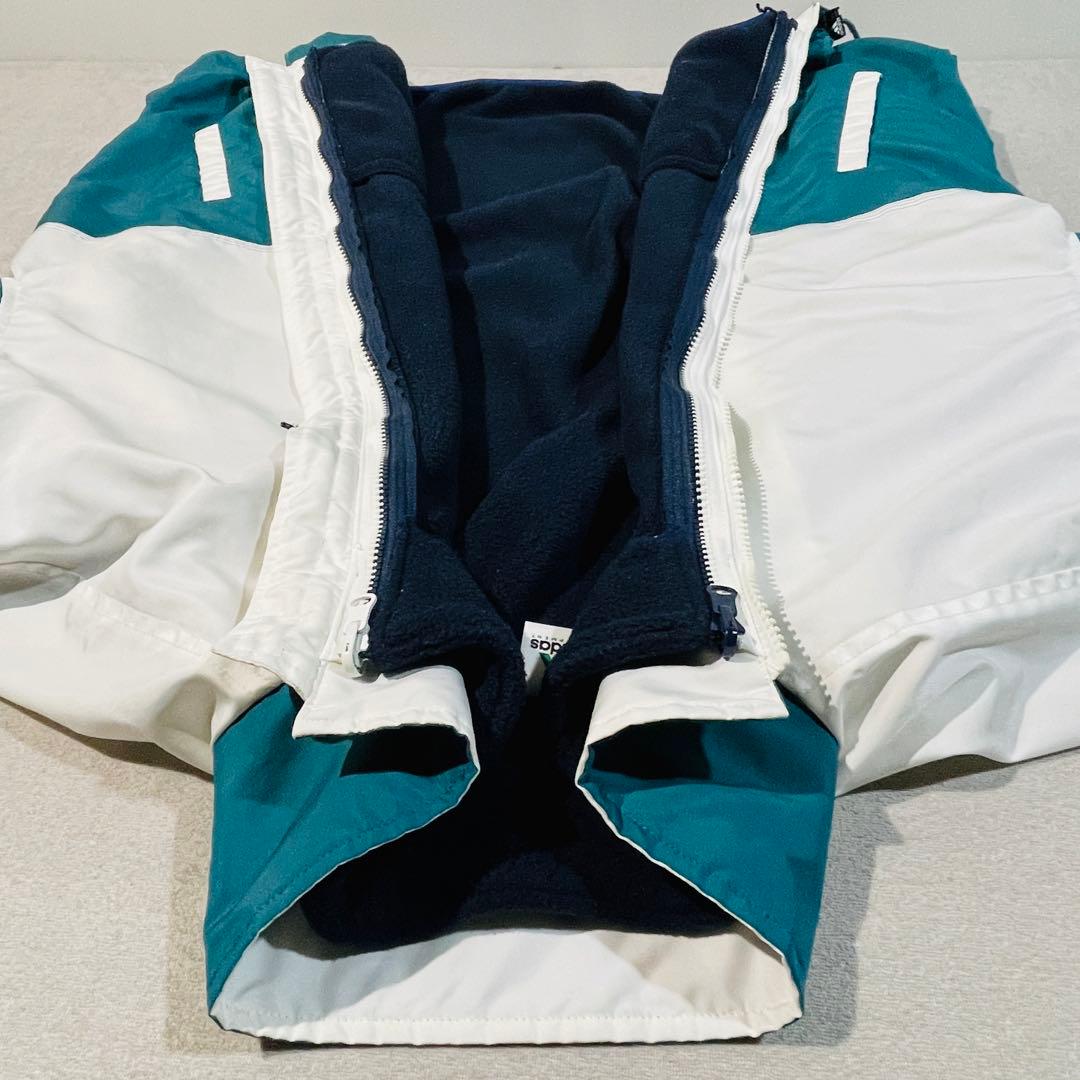 【超希少!美品】90s adidas 3WAYナイロンJKT着脱フリースライナー