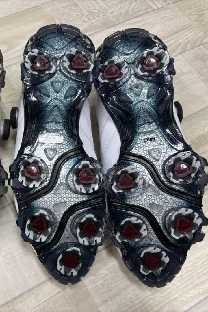 Mizuno ゴルフシューズ　ホワイト/ブルー　ホワイト/レッド　2足セット