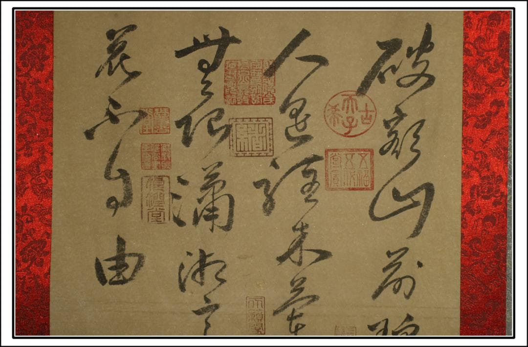 骨董市仕入れ品　中国近時代の掛軸　激安骨董品　肉筆保証 BD270A12-1