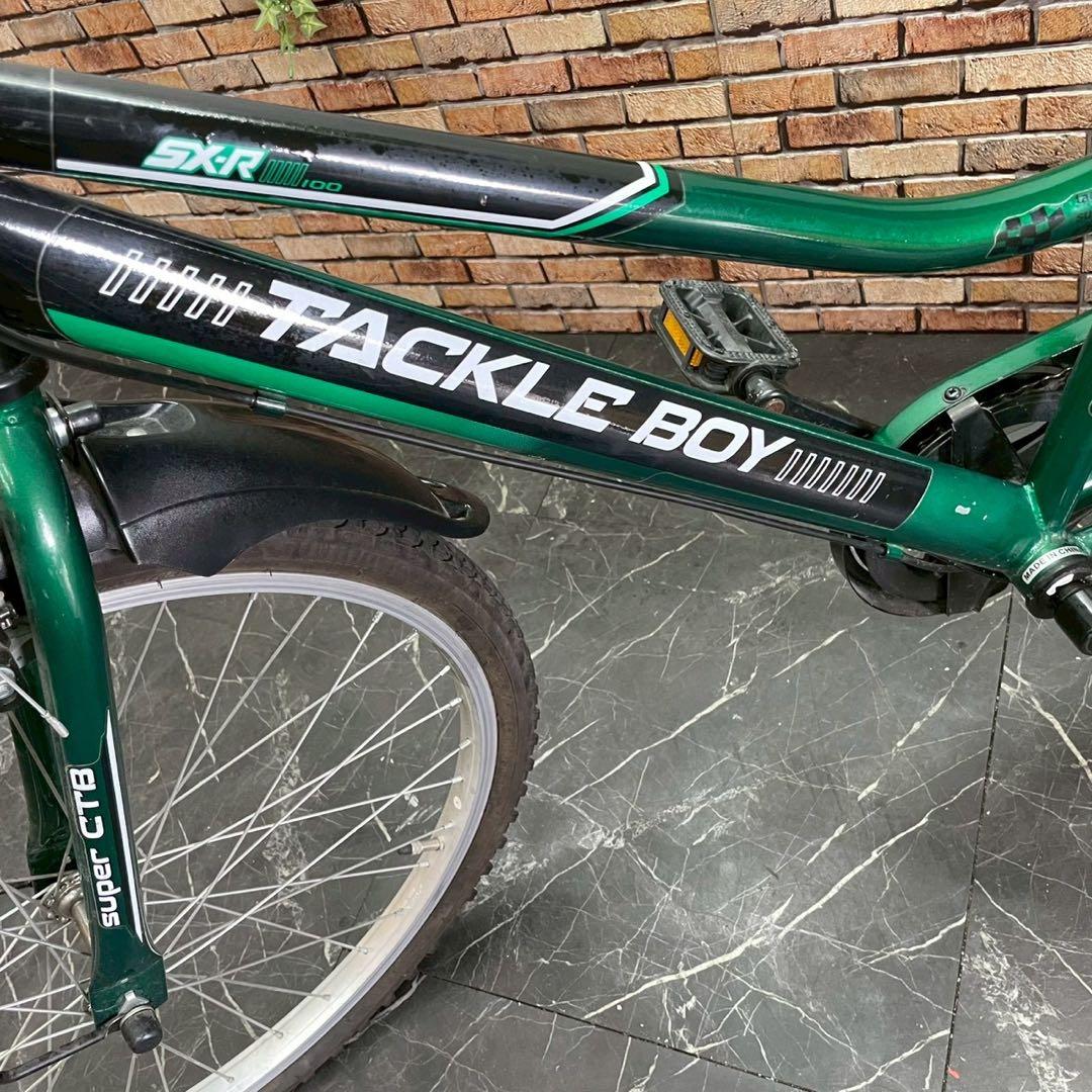 【105】子供用自転車 子供車 TACKLE BOY グリーン 24インチ