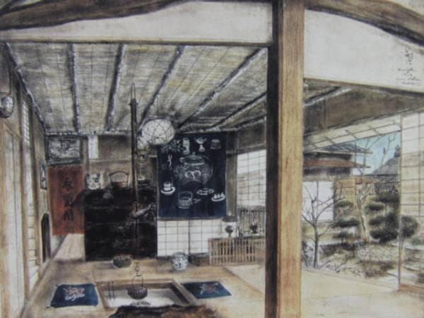 藤田嗣治、【私の画室】、希少画集画、新品高級額・額装付、状態良好