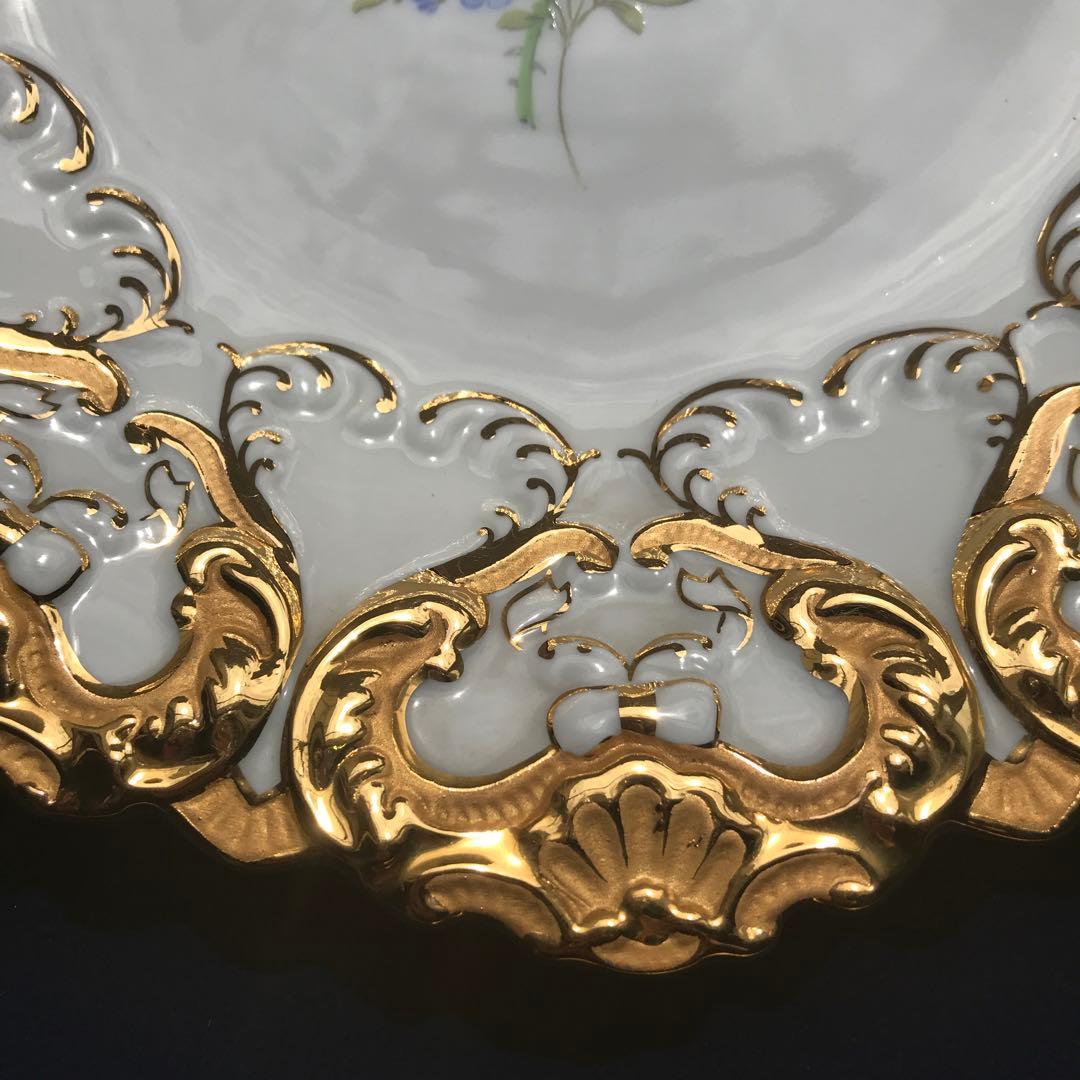 ヴィンテージ　アンティーク　マイセン　壁額装