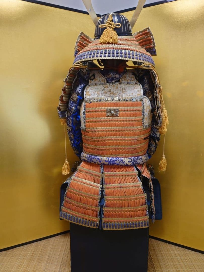 ★★☆全国送料無料☆緋縅本小札大鎧☆等身大大鎧一領☆鎧兜・甲冑★★