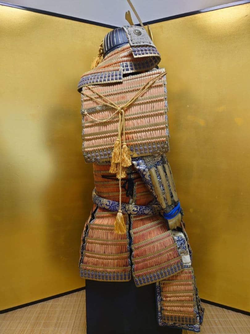 ★★☆全国送料無料☆緋縅本小札大鎧☆等身大大鎧一領☆鎧兜・甲冑★★