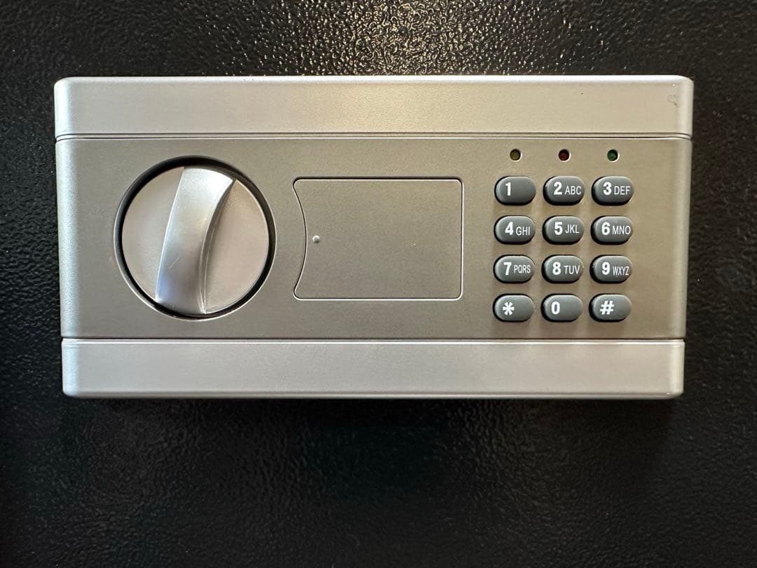 テンキーロック金庫 ブラック セーフティボックス シリンダー錠