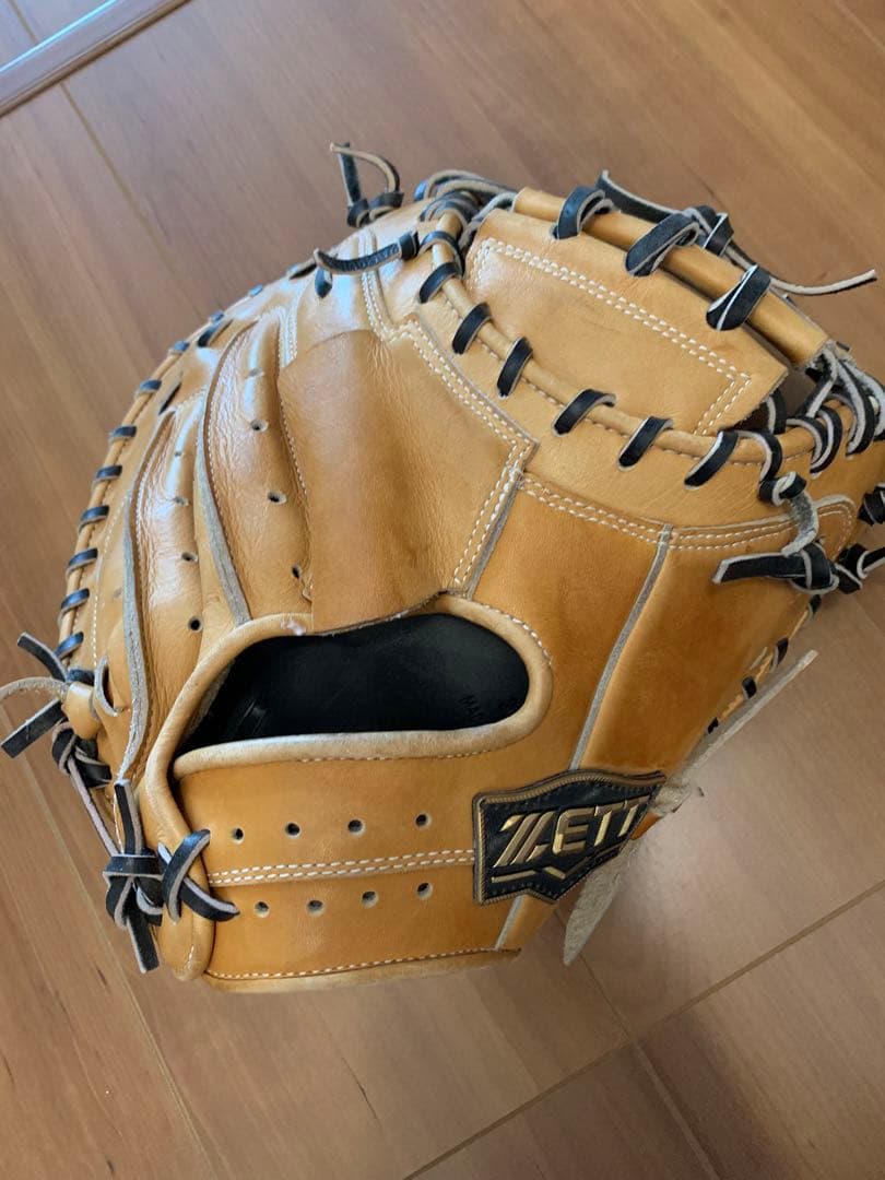 ZETT 硬式グローブ ベージュ　キャッチャーミット　ネオステイタス